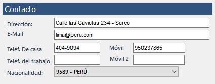 4. Datos de contacto